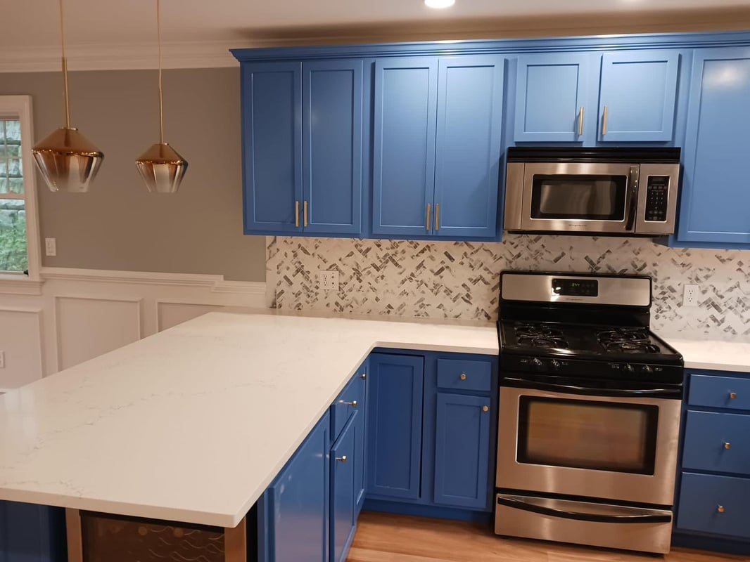 Freshly painted modern interior living room by Happy Painters in Greater Boston